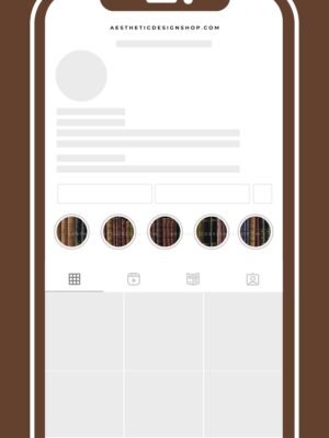 Dark academia aesthetic bookshelf Instagram highlight covers