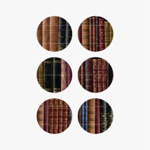 Dark academia aesthetic bookshelf Instagram highlight covers