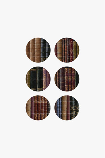 Dark academia aesthetic bookshelf Instagram highlight covers