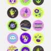 Neon groovy psychedelic aesthetic Instagram highlight covers