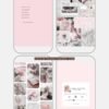 That girl soft pink Instagram tiktok editable Canva templates by Lu Amaral Studio 10