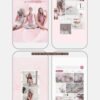 That girl soft pink Instagram tiktok editable Canva templates by Lu Amaral Studio 10