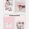 That girl soft pink Instagram tiktok editable Canva templates by Lu Amaral Studio 10