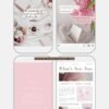 That girl soft pink Instagram tiktok editable Canva templates by Lu Amaral Studio 10