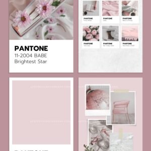 8 Editable Pantone Canva templates