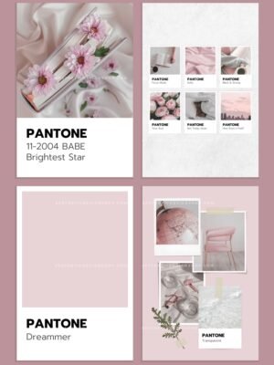 8 Editable Pantone Canva templates