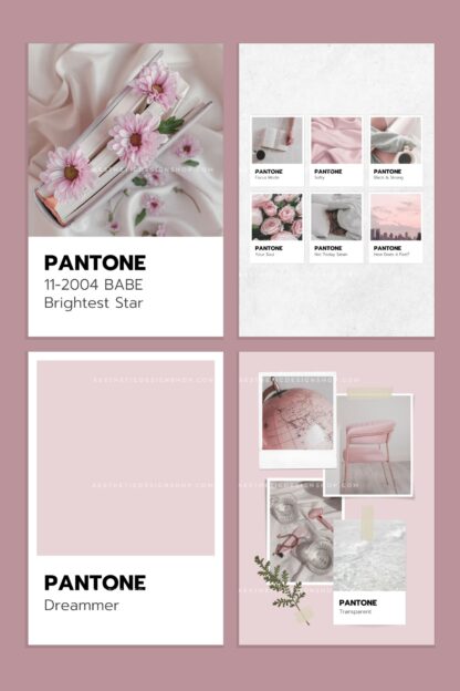 8 Editable Pantone Canva templates
