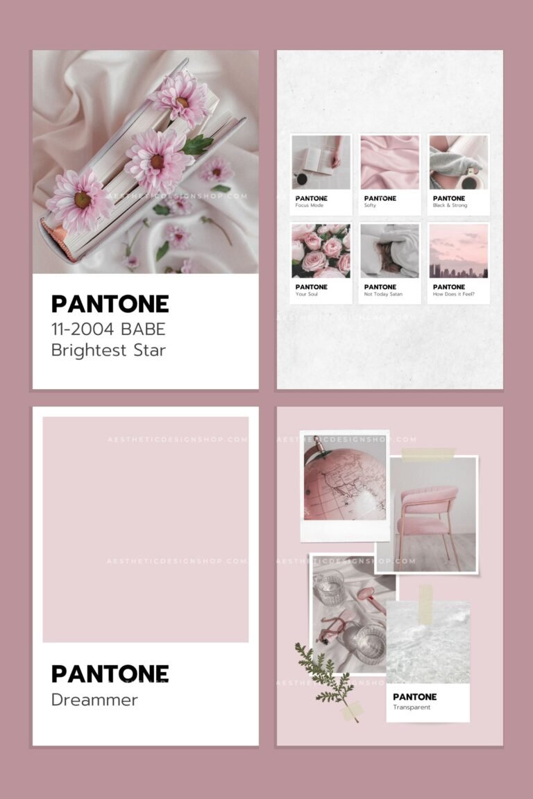 8 Editable Pantone Canva templates