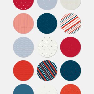 Blue and red minimalist Christmas highlights Blue and red minimalist Christmas highlights