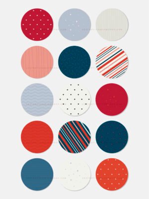 Blue and red minimalist Christmas highlights Blue and red minimalist Christmas highlights