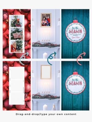 Easy-to-edit Christmas aesthetic Canva mockups
