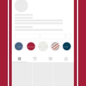 Blue and red minimalist Christmas highlights