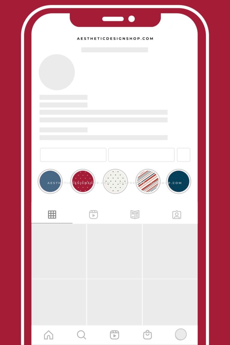 Blue and red minimalist Christmas highlights