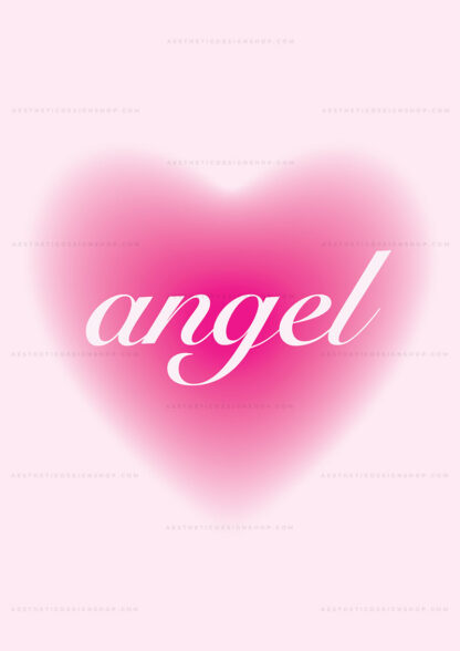 "Angel" Danish pastel aesthetic image for wall collage and creative projects