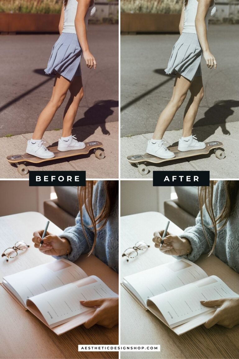 Neutral Chic Aesthetic Lightroom Photo Preset