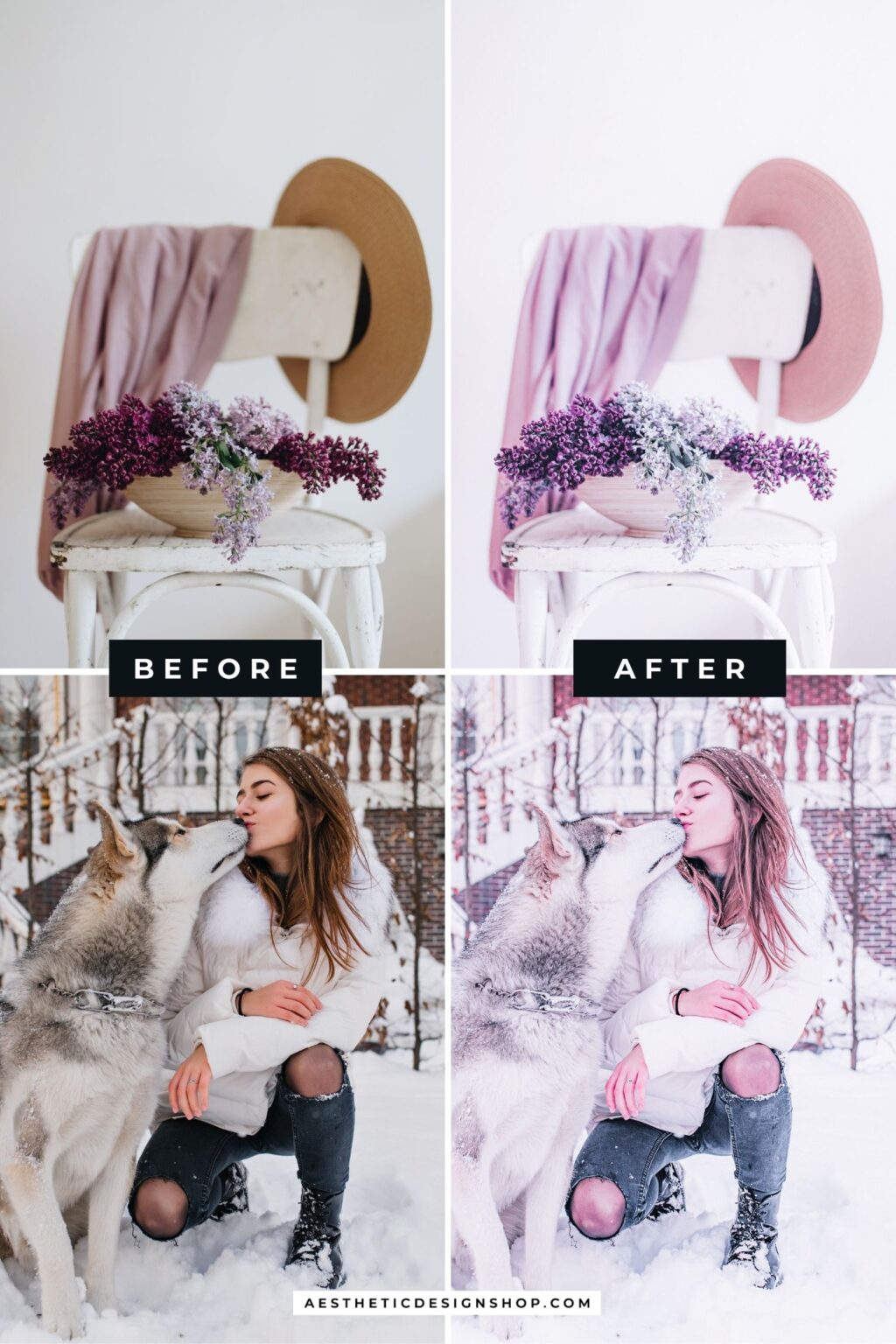 Lilac Aesthetic Lightroom Photo Preset