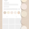 Vanilla Girl aesthetic solid color Instagram highlight covers