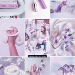 Lilac Aesthetic Lightroom Photo and video Preset
