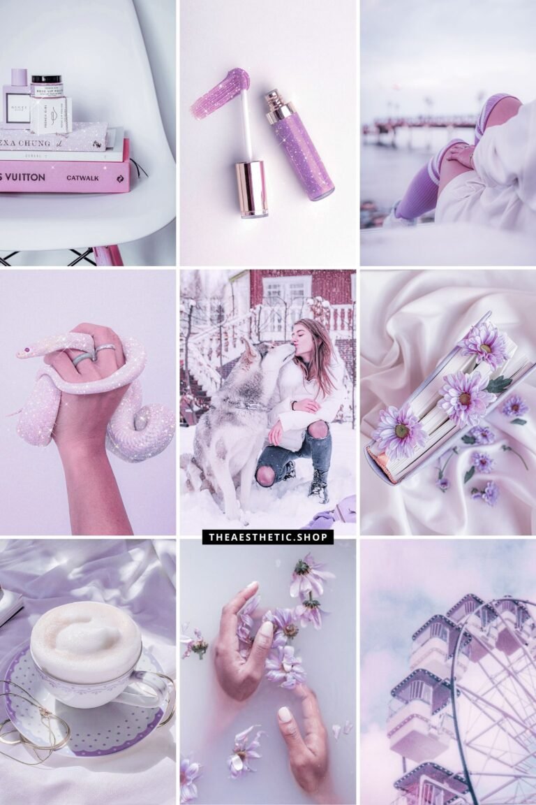 Lilac Aesthetic Lightroom Photo and video Preset