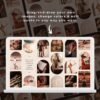 Dark Academia aesthetic vision board template