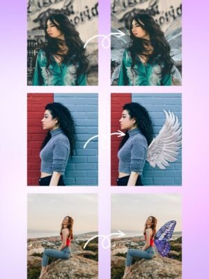Angel & fairy wing aesthetic PNG Sticker set