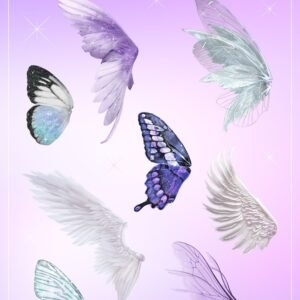 Angel & fairy wing aesthetic PNG Sticker set Angel & fairy wing aesthetic PNG Sticker set