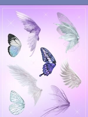 Angel & fairy wing aesthetic PNG Sticker set Angel & fairy wing aesthetic PNG Sticker set