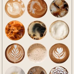 Coffee aesthetic PNG Sticker set Coffee aesthetic PNG Sticker set