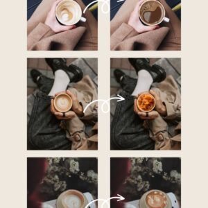 Coffee aesthetic PNG Sticker set