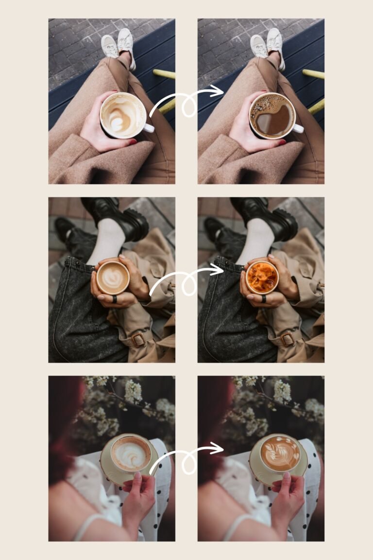 Coffee aesthetic PNG Sticker set
