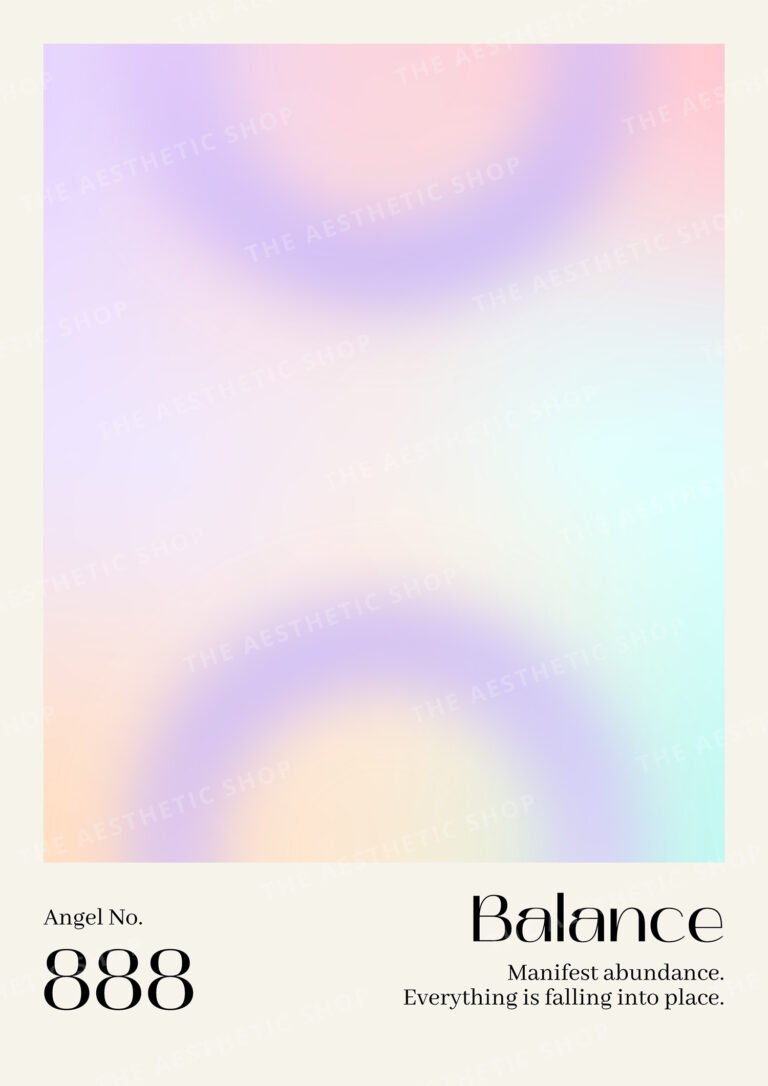Angel Number 888 Balance High-Resolution Aura Aesthetic Digital Image
