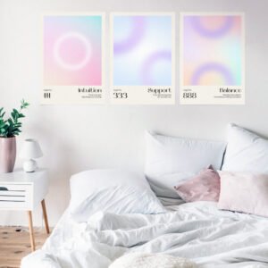 aesthetic-decor-Angel-number-111-intuition-editable-poster-template