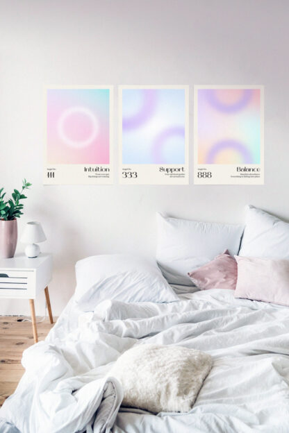 aesthetic-decor-Angel-number-111-intuition-editable-poster-template