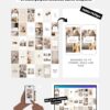 30 Easy-to-Edit Vanilla Girl Aesthetic Social Media Canva Templates - to use on Stories, Reels or feed