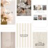 30 Easy-to-Edit Vanilla Girl Aesthetic Social Media Canva Templates - to use on Stories, Reels or feed