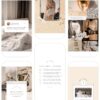 30 Easy-to-Edit Vanilla Girl Aesthetic Social Media Canva Templates - to use on Stories, Reels or feed