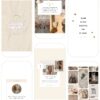 30 Easy-to-Edit Vanilla Girl Aesthetic Social Media Canva Templates - to use on Stories, Reels or feed