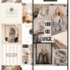 30 Easy-to-Edit Vanilla Girl Aesthetic Social Media Canva Templates - to use on Stories, Reels or feed