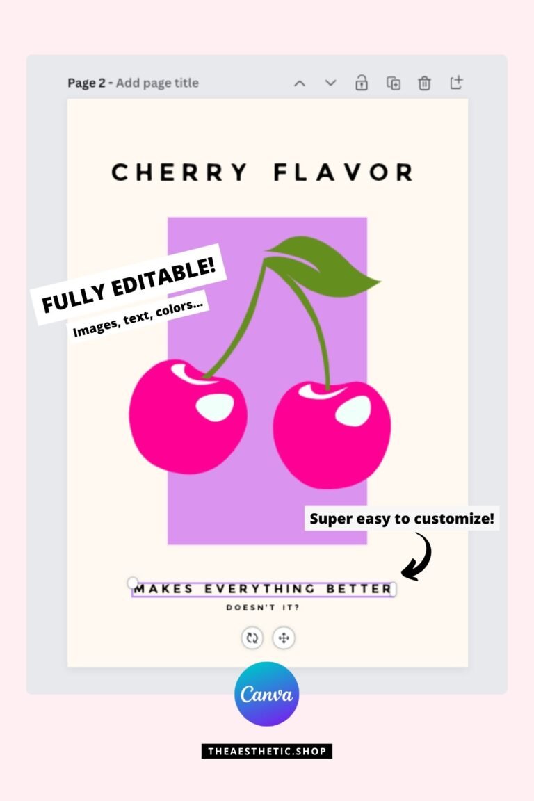 Preppy aesthetic high resolution images for wall collages with editable Canva templates