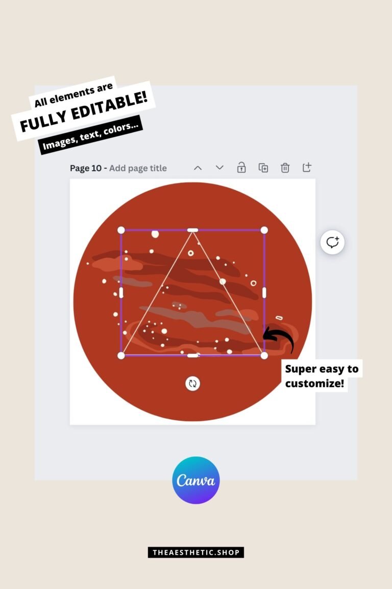 Aries aesthetic Instagram highlight covers ready to use - includes editable Canva templates