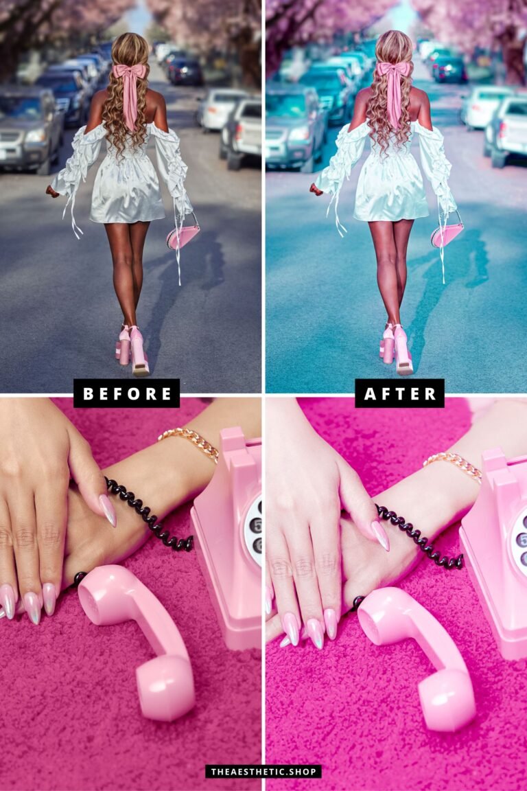 Barbiecore Aesthetic Lightroom Photo and Video Preset