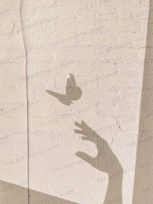 Vanilla-girl-aesthetic-hand-and-butterfly-shadow-image