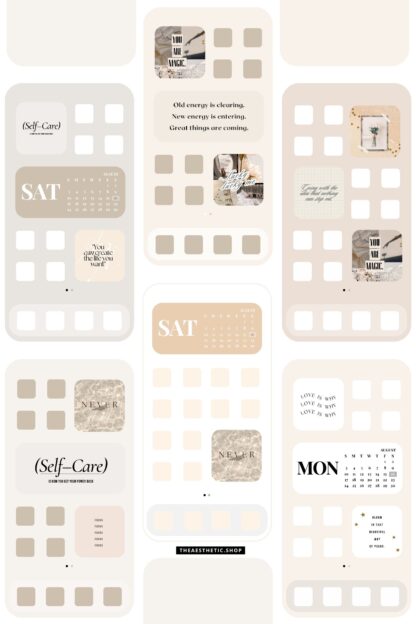 Vanilla Girl aesthetic widgets for home screen