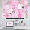 30 Perfect Pink aesthetic high-resolution DIGITAL images (with editable Canva template)