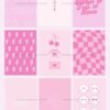 30 Perfect Pink aesthetic high-resolution DIGITAL images (with editable Canva template)