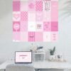 30 Perfect Pink aesthetic high-resolution DIGITAL images (with editable Canva template)