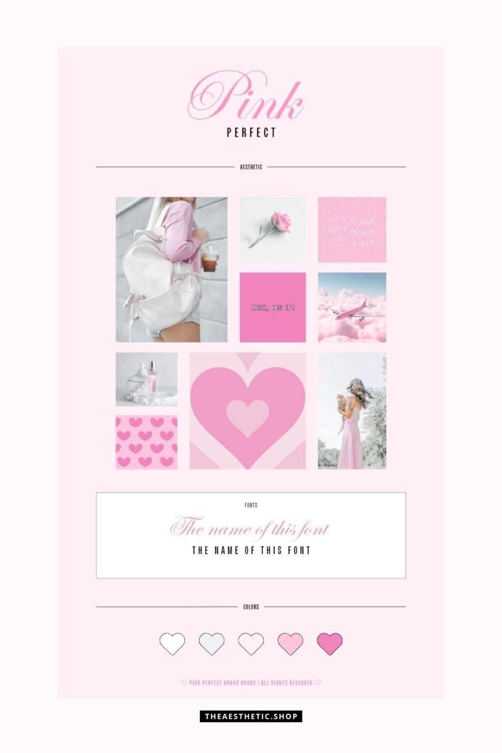 30 Perfect Pink aesthetic high-resolution DIGITAL images (with editable