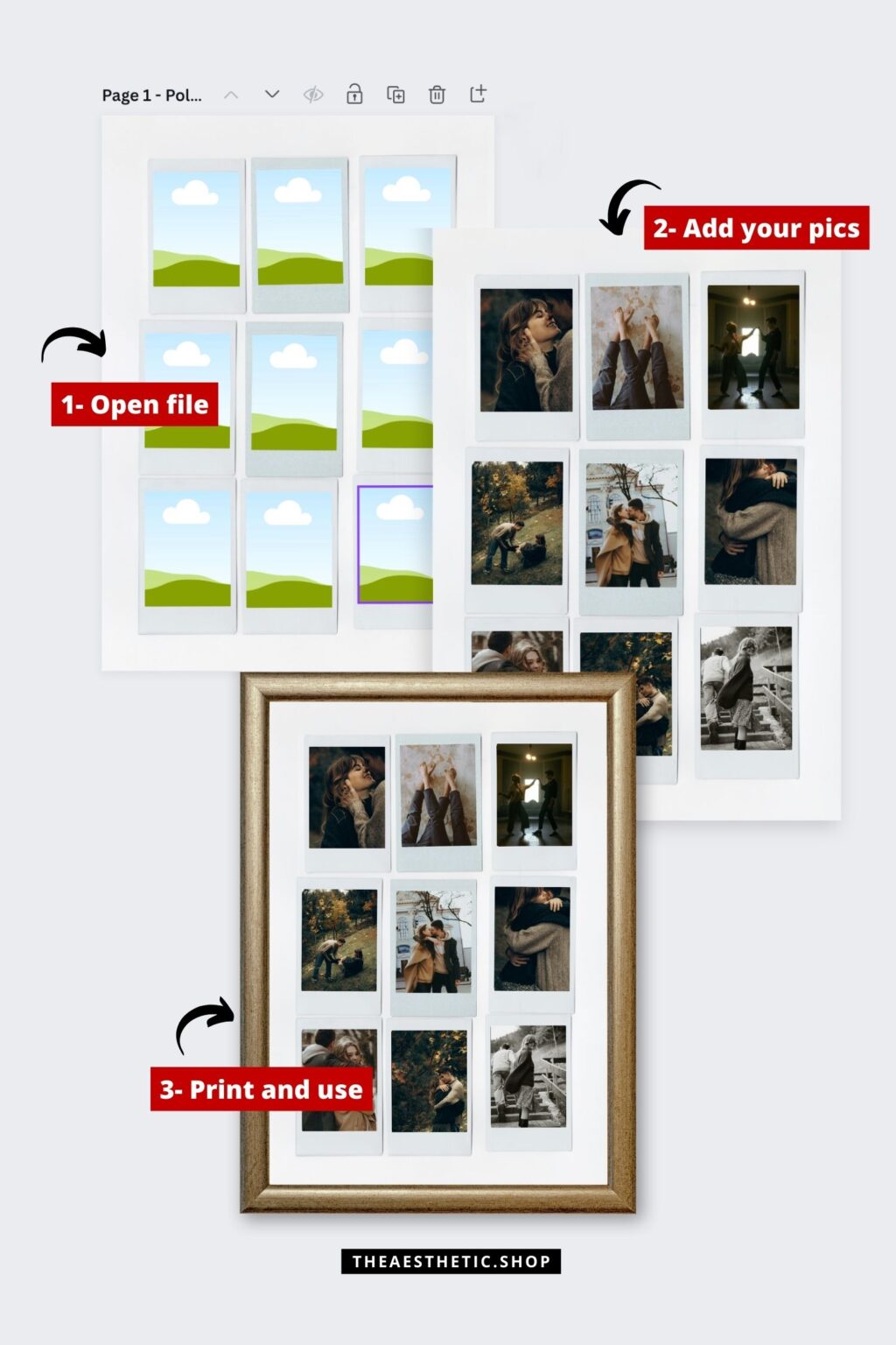 Valentine's Day DIY gift kit Canva templates
