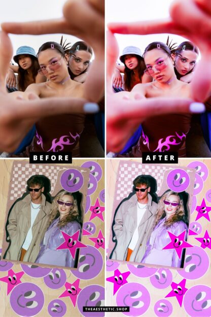 Y2K Aesthetic Lightroom Photo and Video Preset