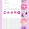 Y2K aesthetic Instagram highlight covers ready to use - includes editable Canva templates